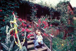 
Joanie and Carina at the cabin in California.
